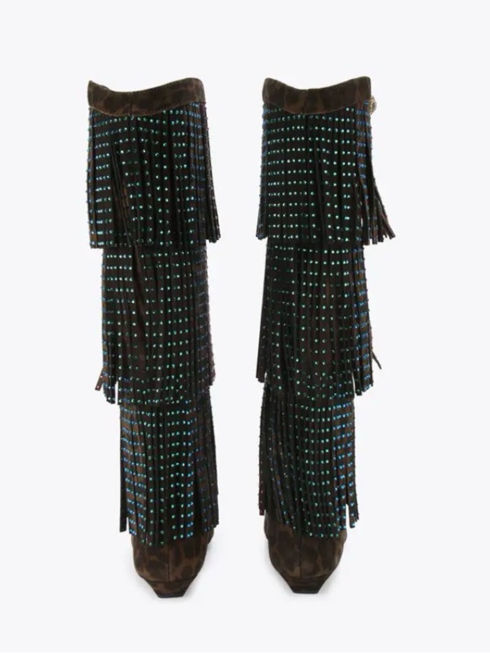 KURT GEIGER LONDON
WESTERN FRINGE PULL ON BOOT BNWOB - Picture 2 of 9
